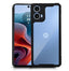Mobilebies Backcover For Moto G34 / Moto G45 Rigid Armor Transparent Black Border Case