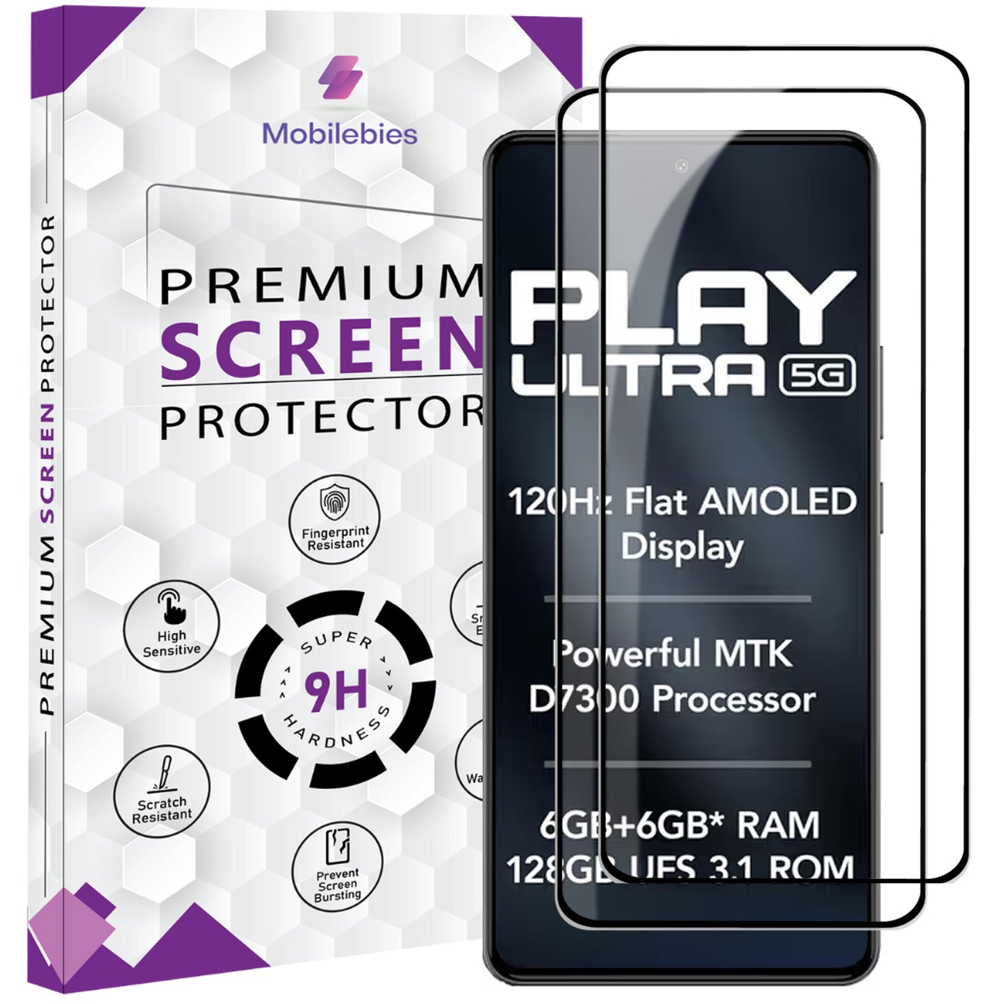 Tempered Glass for Lava Play Ultra Premium Screen Protector Guard