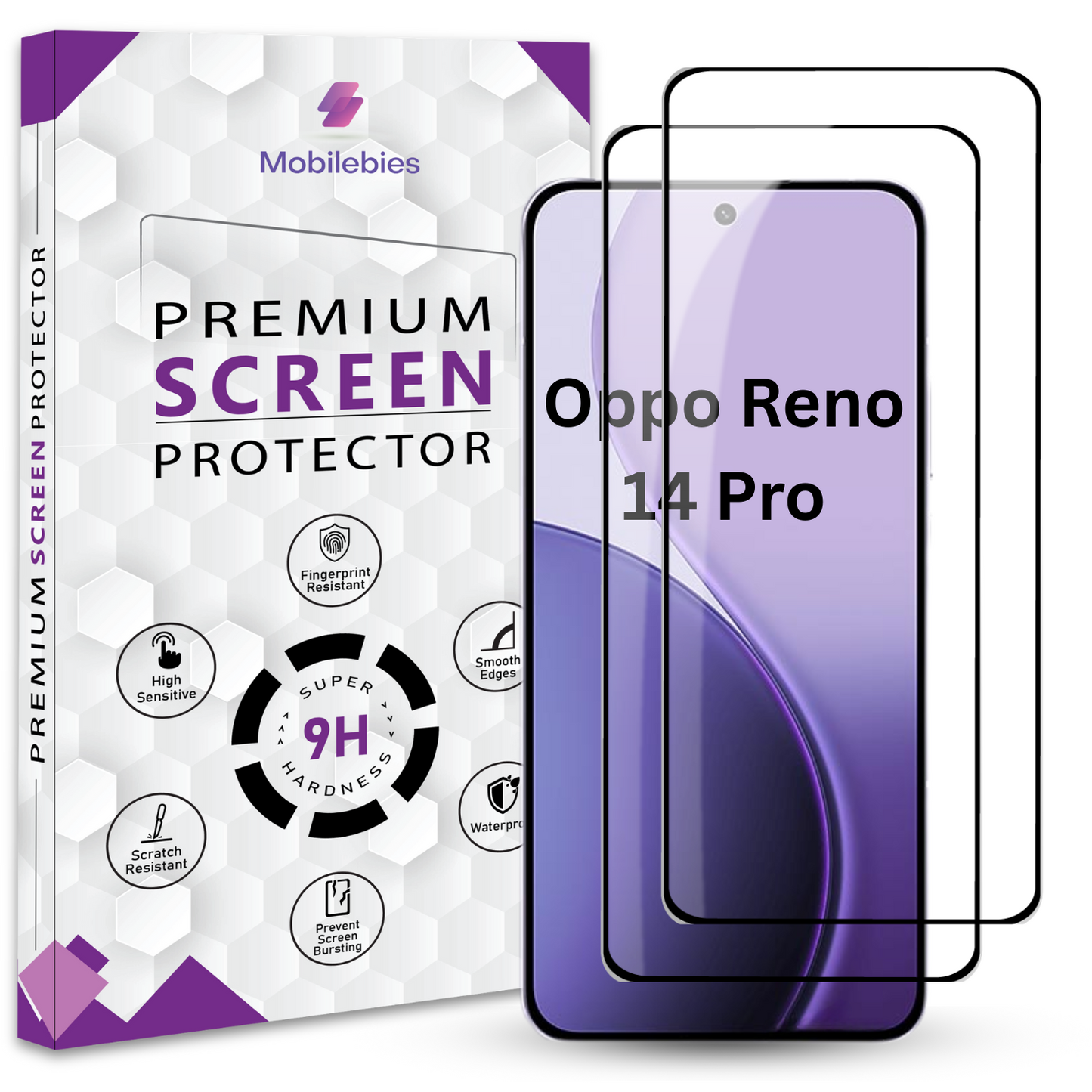 Tempered Glass for Oppo Reno 14 Pro Premium Screen Protector Guard