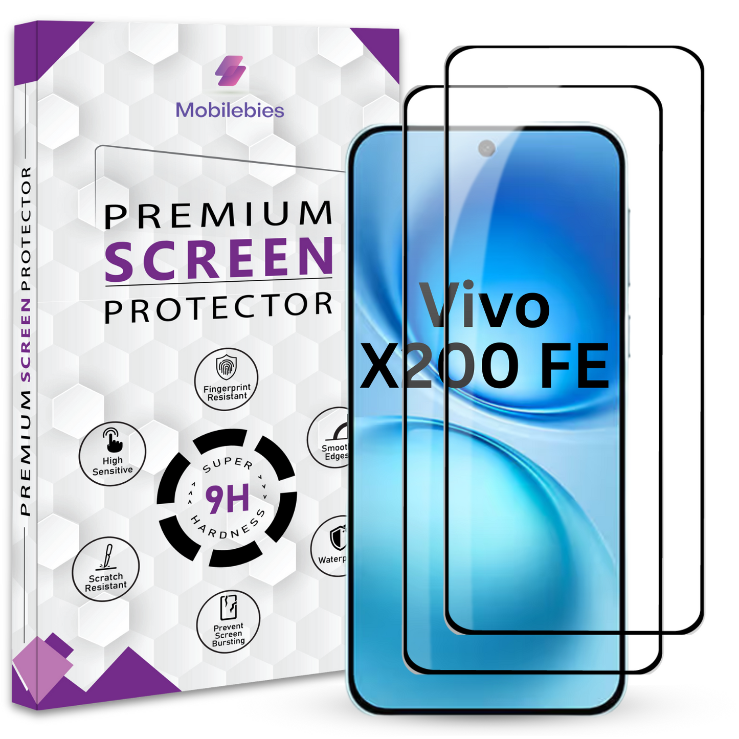 Tempered Glass for Vivo X200 FE Premium Screen Protector Guard