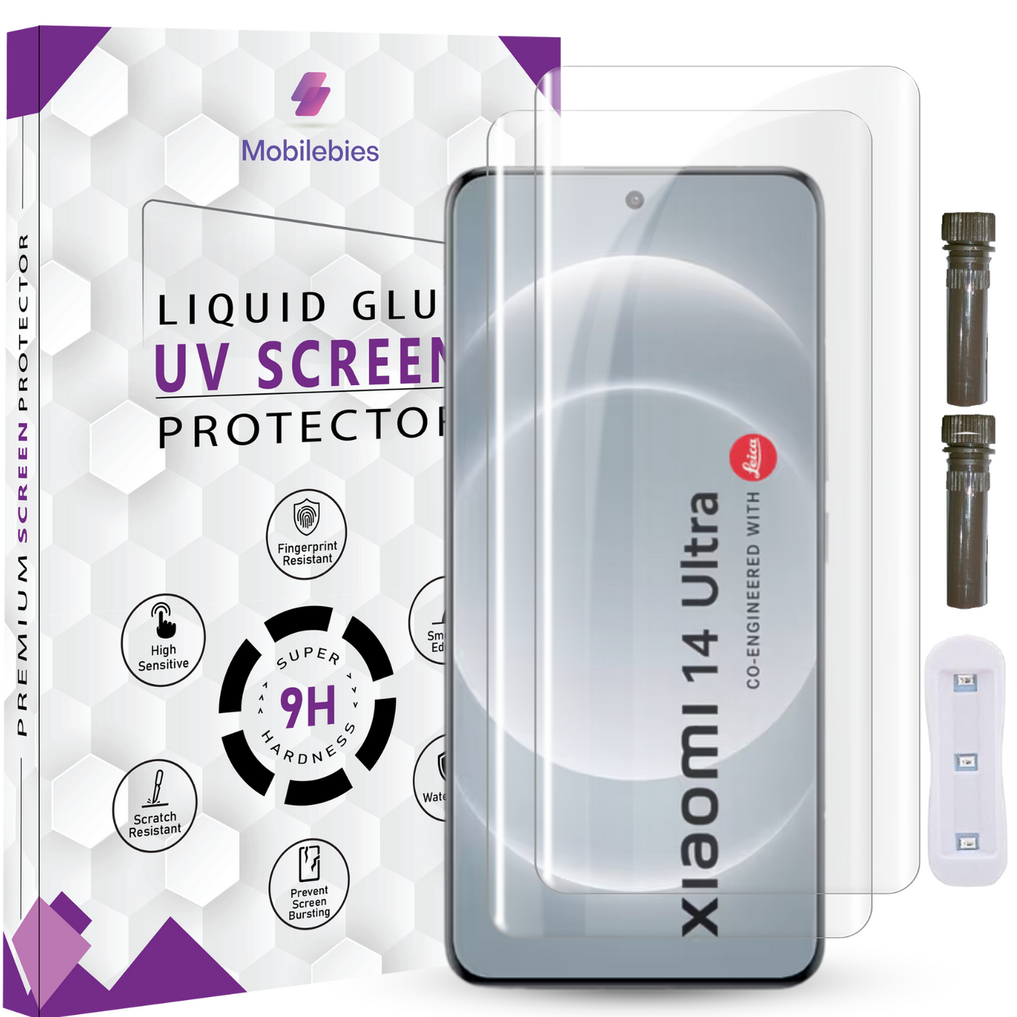 Tempered Glass For Xiaomi 14 Ultra Advanced HD+ UV Glass Screen Protector Guard