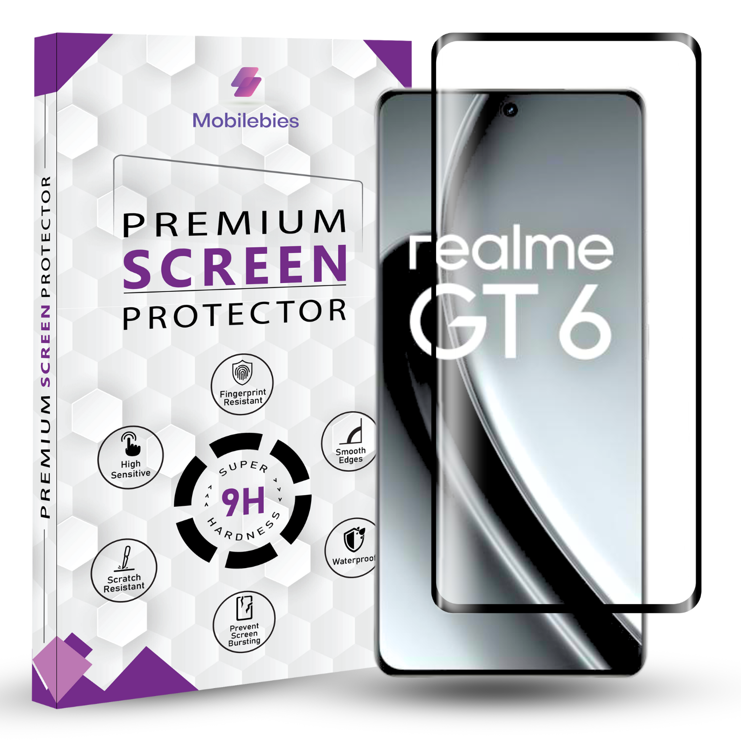 Realme GT Full Glue Screen Protector- Mobilebies