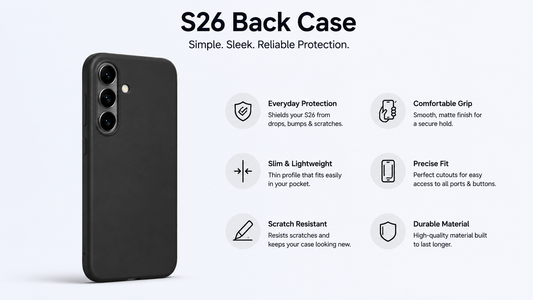Elevate Your Style with the Samsung Galaxy S26 Ultra Half Leather Back Cover Case – 2026’s Ultimate Luxury Essential