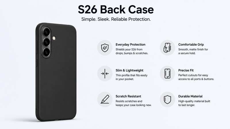 Elevate Your Style with the Samsung Galaxy S26 Ultra Half Leather Back Cover Case – 2026’s Ultimate Luxury Essential