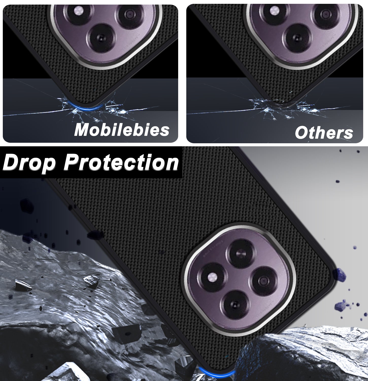 Mobilebies Backcover For Oppo F29 Super Frosted Shield Case With Salient Dots Case Secondary image