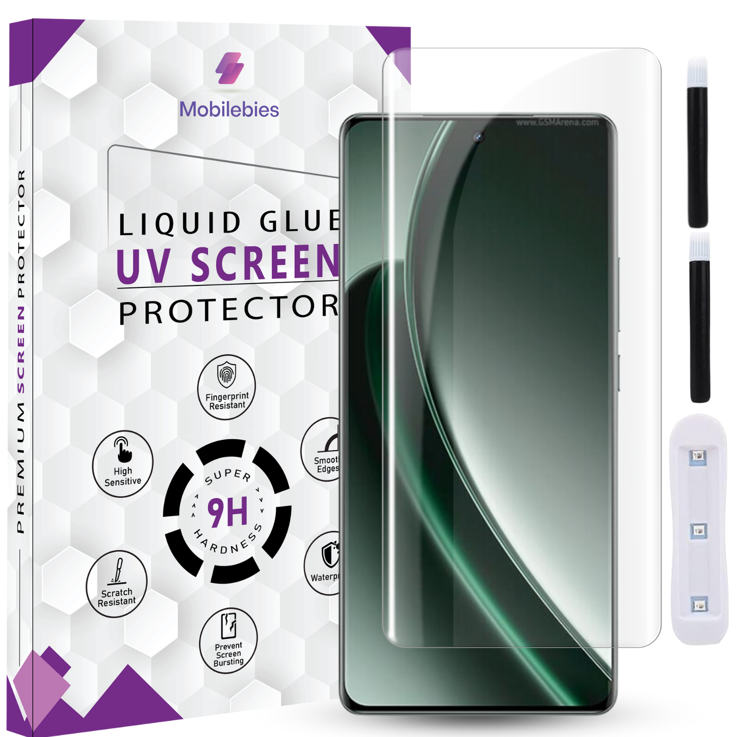 Tempered Glass For Oneplus 10 Pro Premium HD+ UV Glass Screen Protector Guard