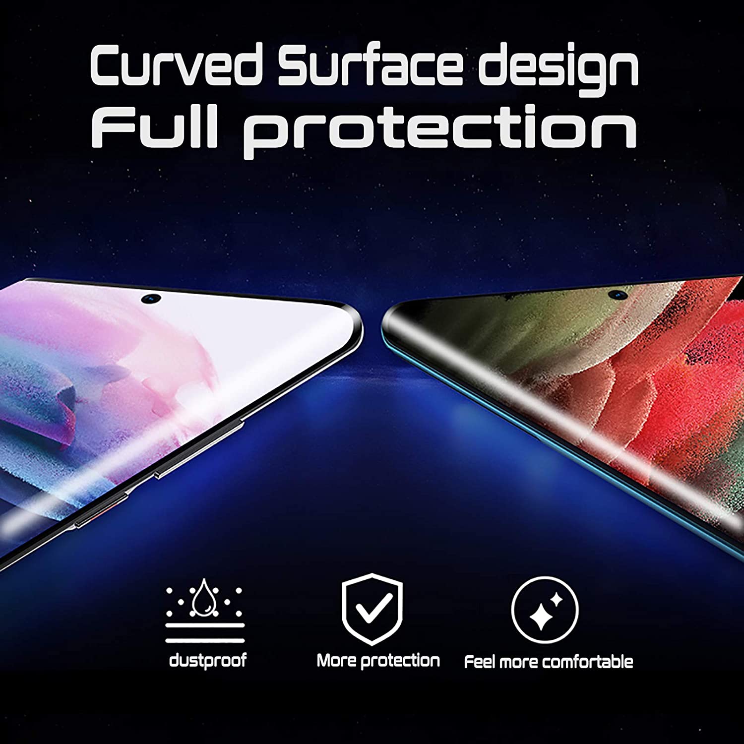 Samsung Galaxy S22 Ultra Advanced UV Screen Protector Tempered Glass Secondary image