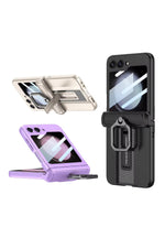 Magnetic Hinge Ring Stand Armor Case For Samsung Galaxy Z Flip 6