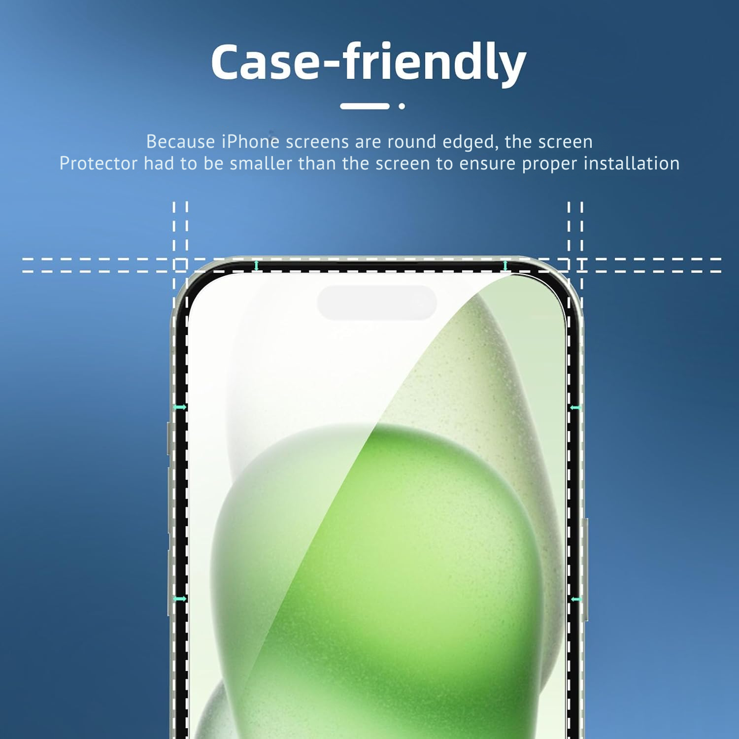 2 Pack Tempered Glass & a Camera protector for iphone 15 Premium Screen Protector Guard & Camera Lenns Protecor Secondary image