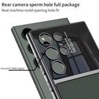 Samsung Galaxy S25 Ultra Half Leather Camera Lens Leather Case