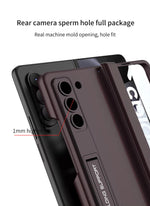 Samsung Galaxy Z Fold 5 Case with Kickstand , Front Glass Ultra Slim & Shockproof Hard PC Cover