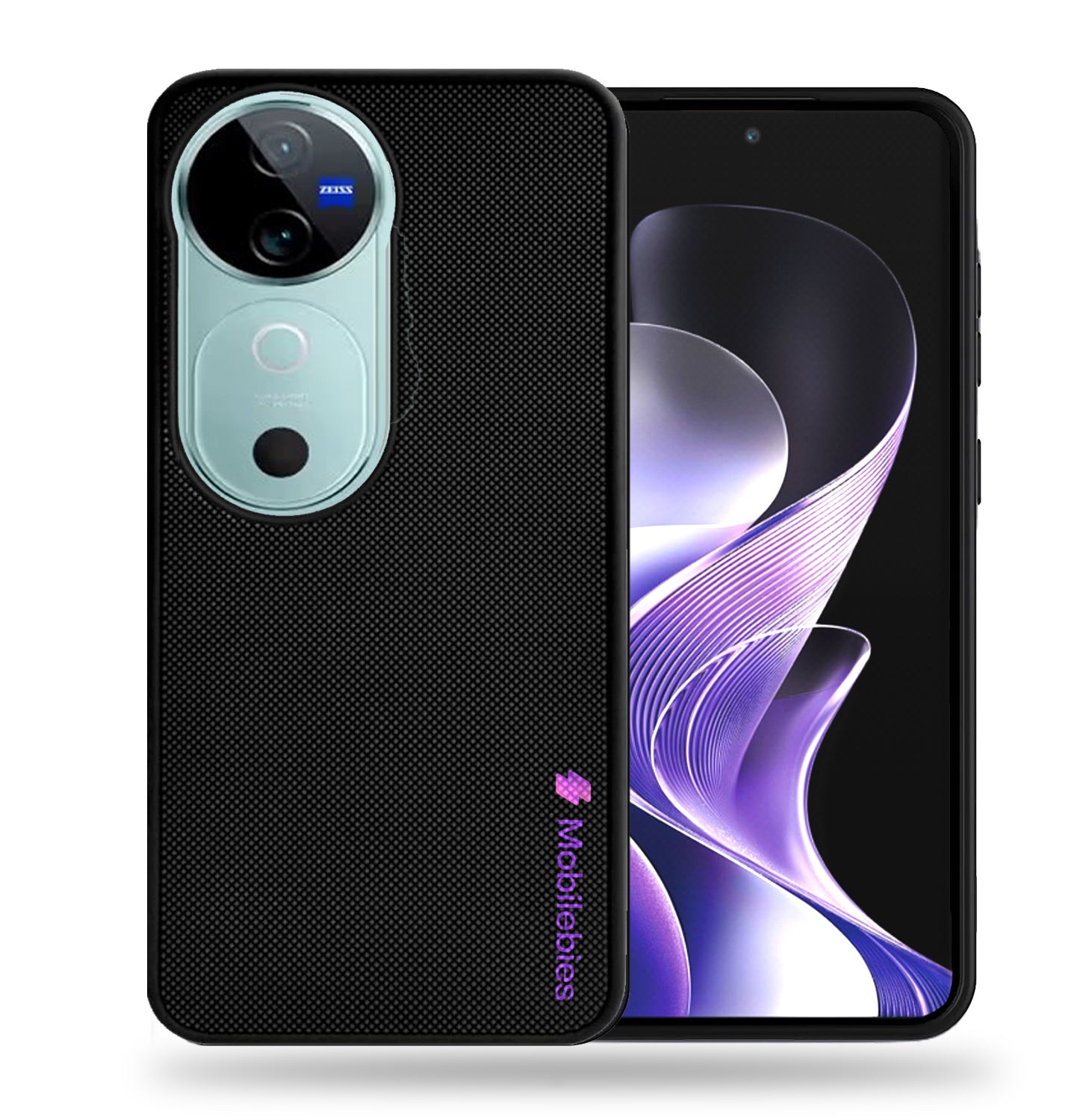 Mobilebies Backcover For Vivo V40 Super Frosted Shield Case With Salient Dots Case