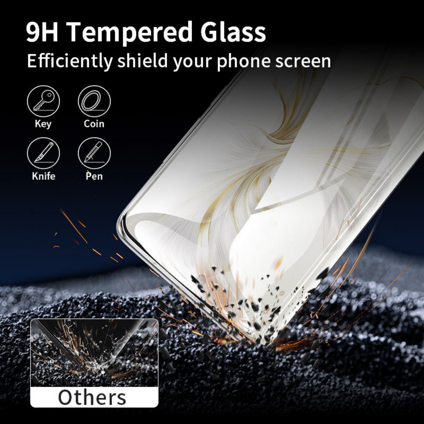 Tempered Glass For Vivo V60e Advanced HD+ UV Glass Screen Protector Guard