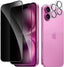 2 Pack Privacy Tempered Glass & 2 Camera protector for IPhone 16 Plus Premium Screen Protector Guard & Camera Lenns Protecor