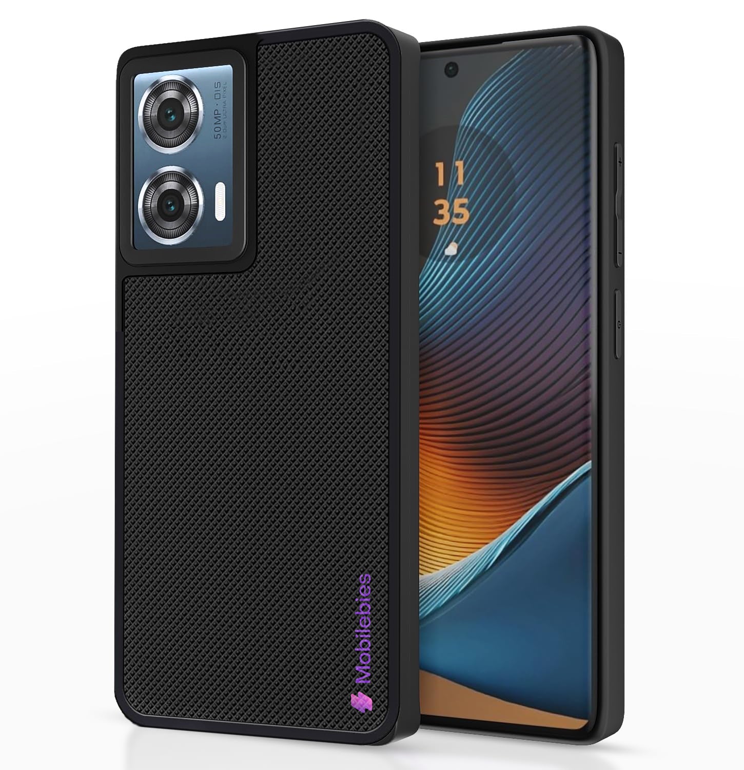 Mobilebies Backcover For Moto Edge 50 Fusion Super Frosted Shield Case With Salient Dots Case Main image