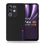 Mobilebies Backcover For Vivo T4X Super Frosted Shield Case With Salient Dots Case