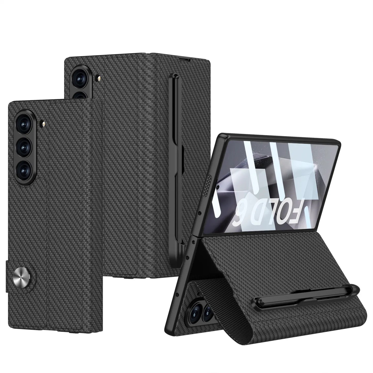 Leather Fold Case For Samsung Galaxy Z Fold 6