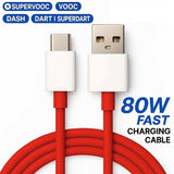 Mobilebies USB Type-A to Type-C Cable Fast Data Charing Cable With Warp Dash Compatible With All OnePlus Devices
