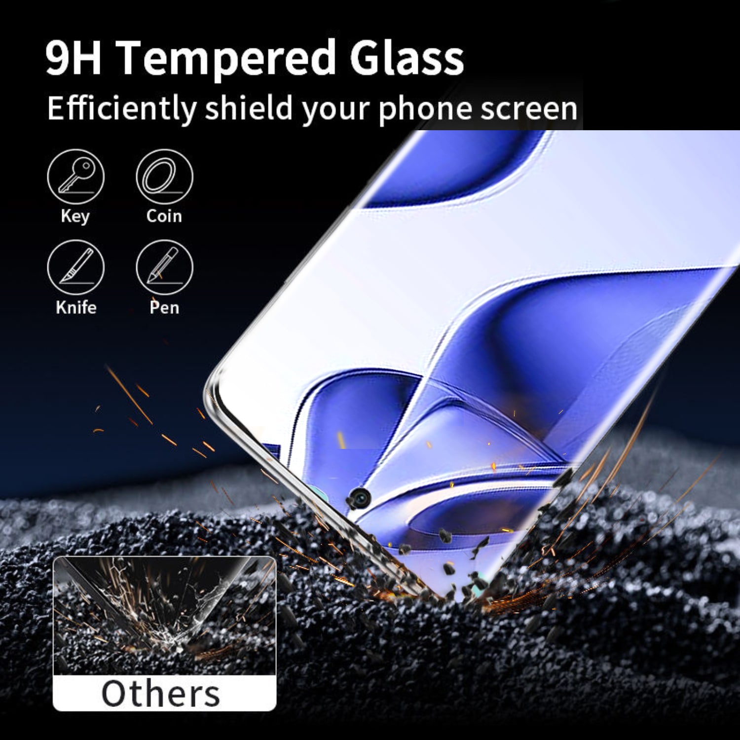 Tempered Glass For Vivo V50e Advanced HD+ UV Glass Screen Protector Guard