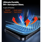 Mobilebies iPhone 17 Pro Privacy Tempered Glass Screen Protector Guard