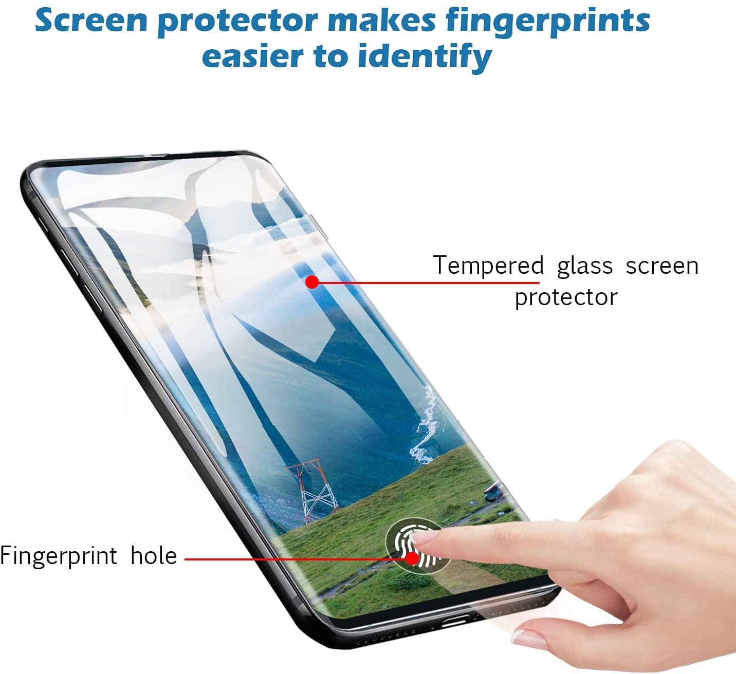 Samsung Galaxy S10 Plus Full Glue Curved Screen Protector Secondary image