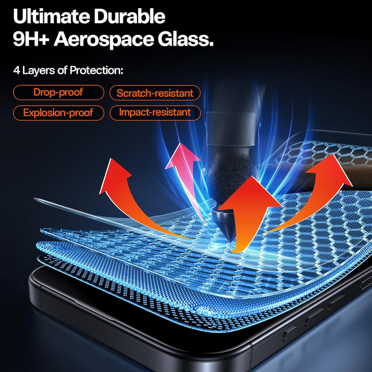 Tempered Glass for iPhone 17 Pro Max Premium Screen Protector Guard