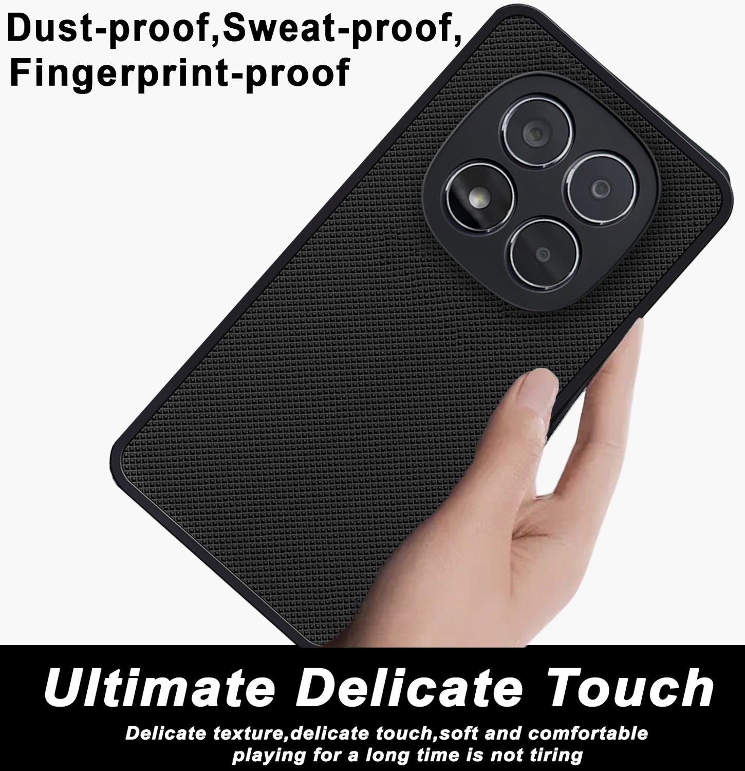Mobilebies Backcover For Redmi Note 14 Pro Super Frosted Shield Case With Salient Dots Case
