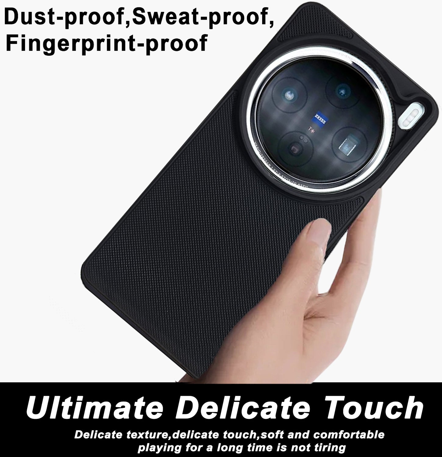 Mobilebies Backcover For Vivo X200 Pro Super Frosted Shield Case With Salient Dots Case