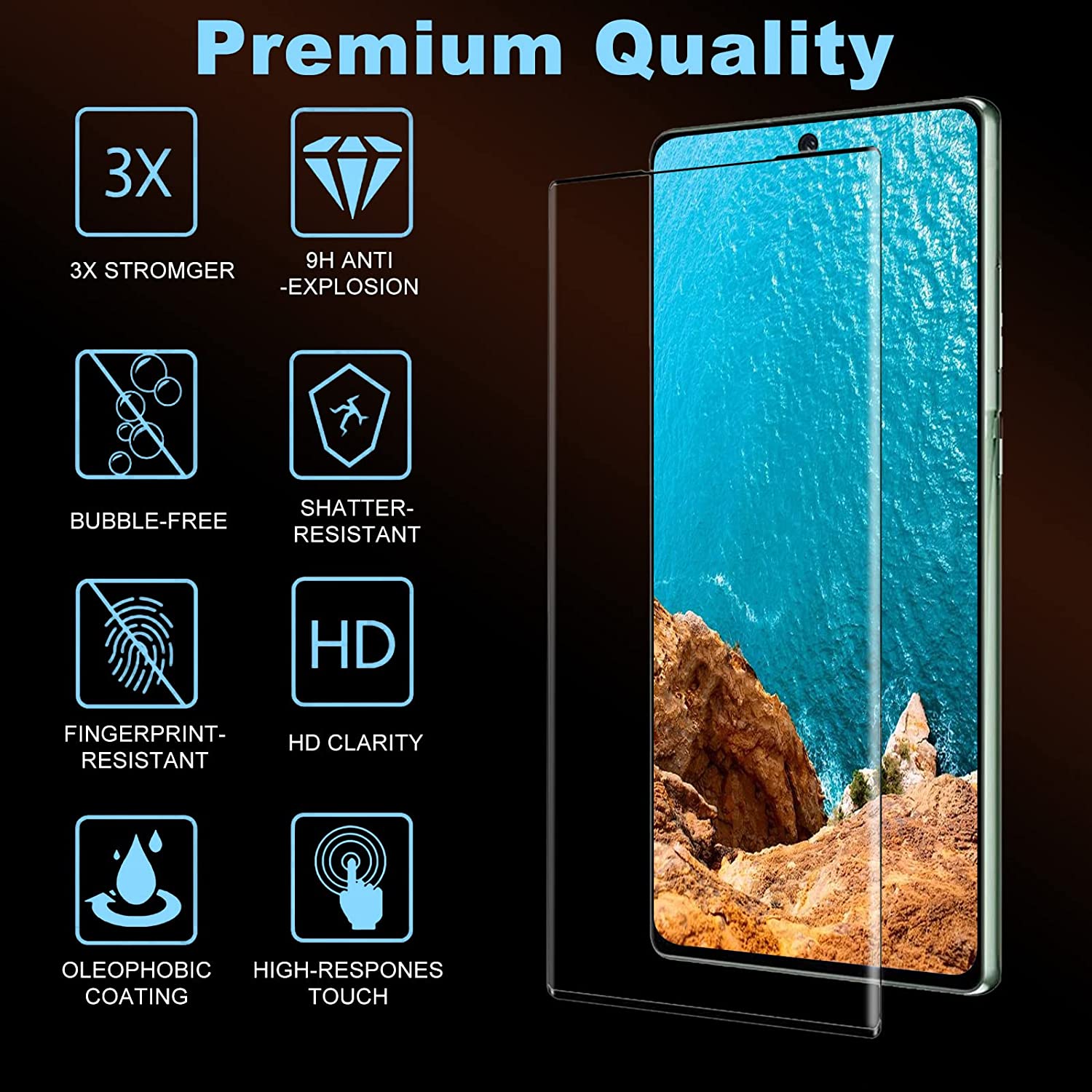 Samsung Galaxy Note 20 Ultra Full Glue Curved Screen Protector