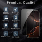 2 Pack Privacy Tempered Glass & 2 Camera protector for IPhone 16 Pro Premium Screen Protector Guard & Camera Lenns Protecor