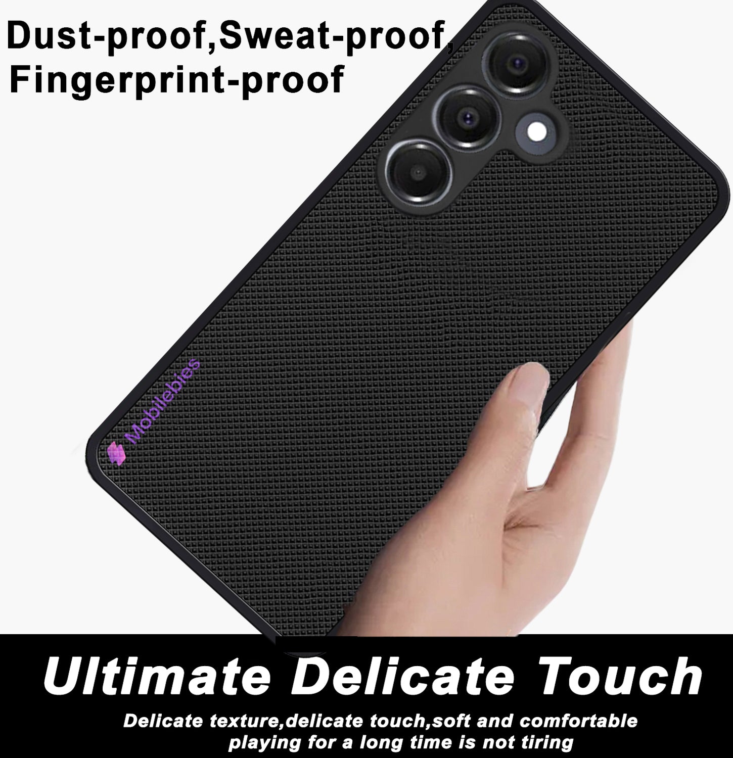 Mobilebies Backcover For Samsung A16 Super Frosted Shield Case With Salient Dots Case
