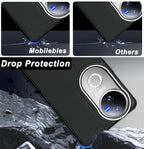 Mobilebies Backcover For VIVO V50e Super Frosted Shield Case With Salient Dots Case