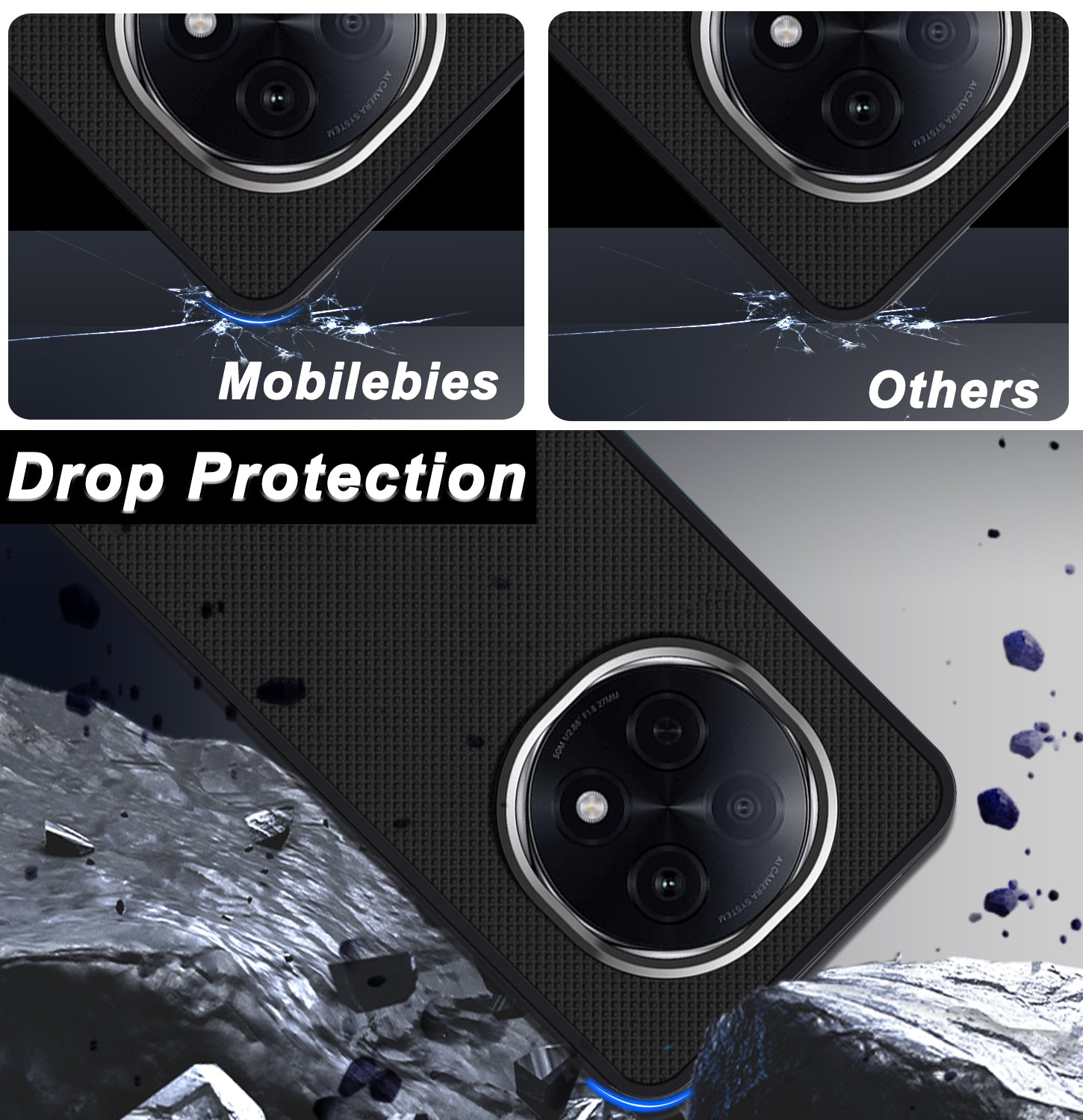Mobilebies Backcover For Oppo F29 Pro Super Frosted Shield Case With Salient Dots Case