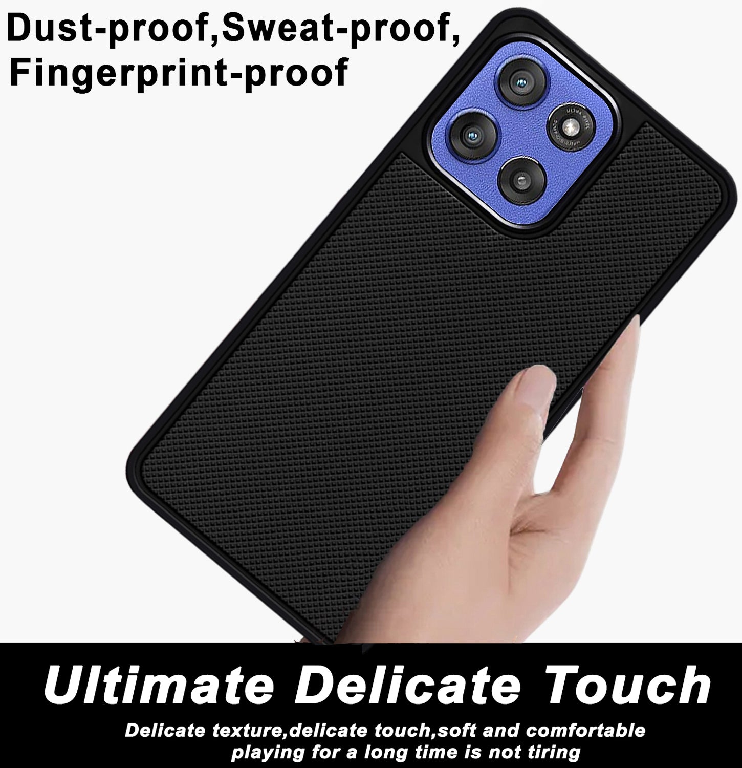 Mobilebies Backcover For Motorola Edge 60 Stylus Super Frosted Shield Case With Salient Dots Case