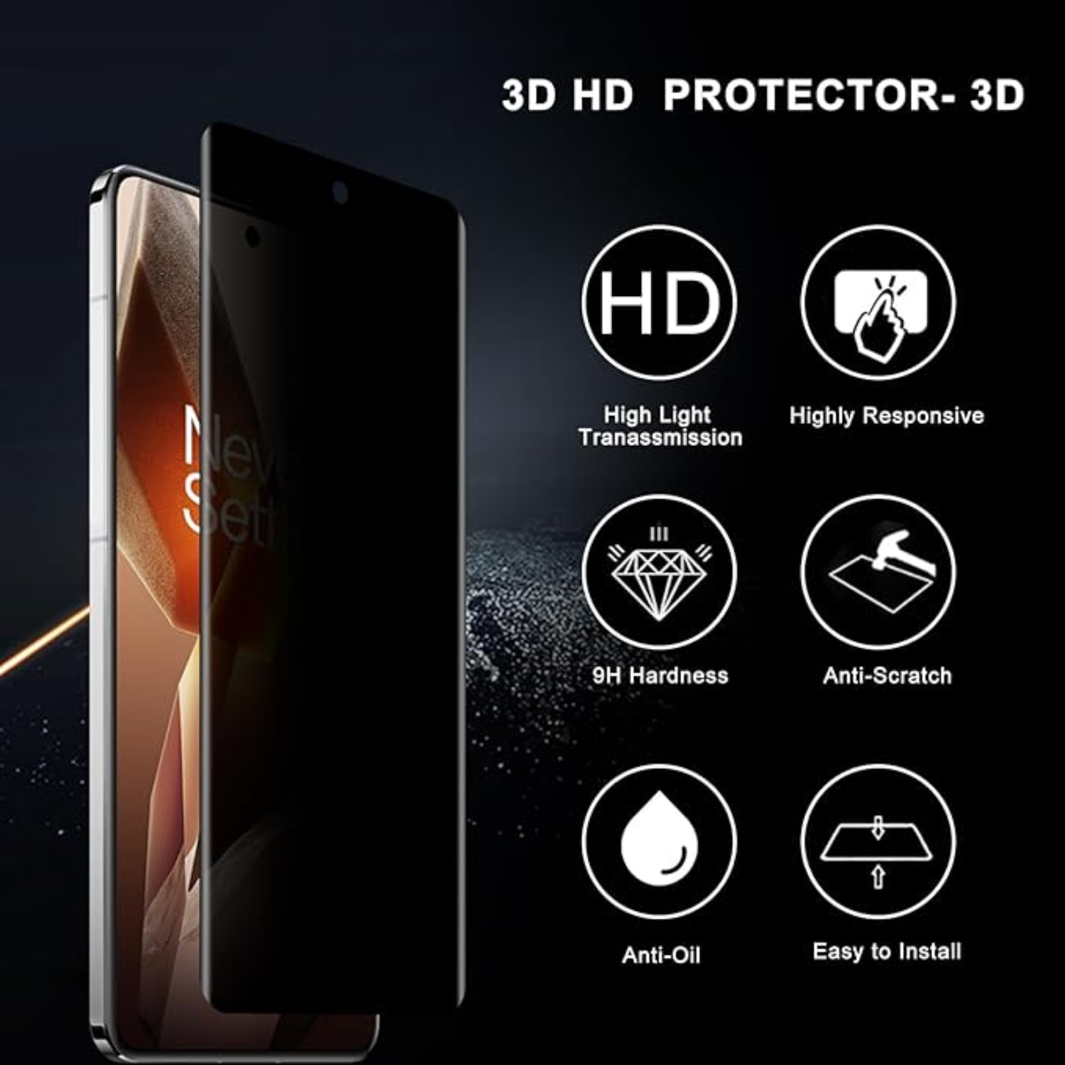 Tempered Glass Screen S21 Ultra Screen Protector Privacy Oneplus