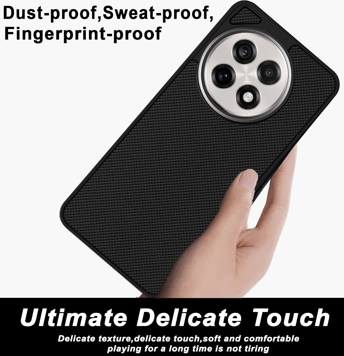 Mobilebies Backcover For Oneplus 13R Super Frosted Shield Case With Salient Dots Case Secondary image