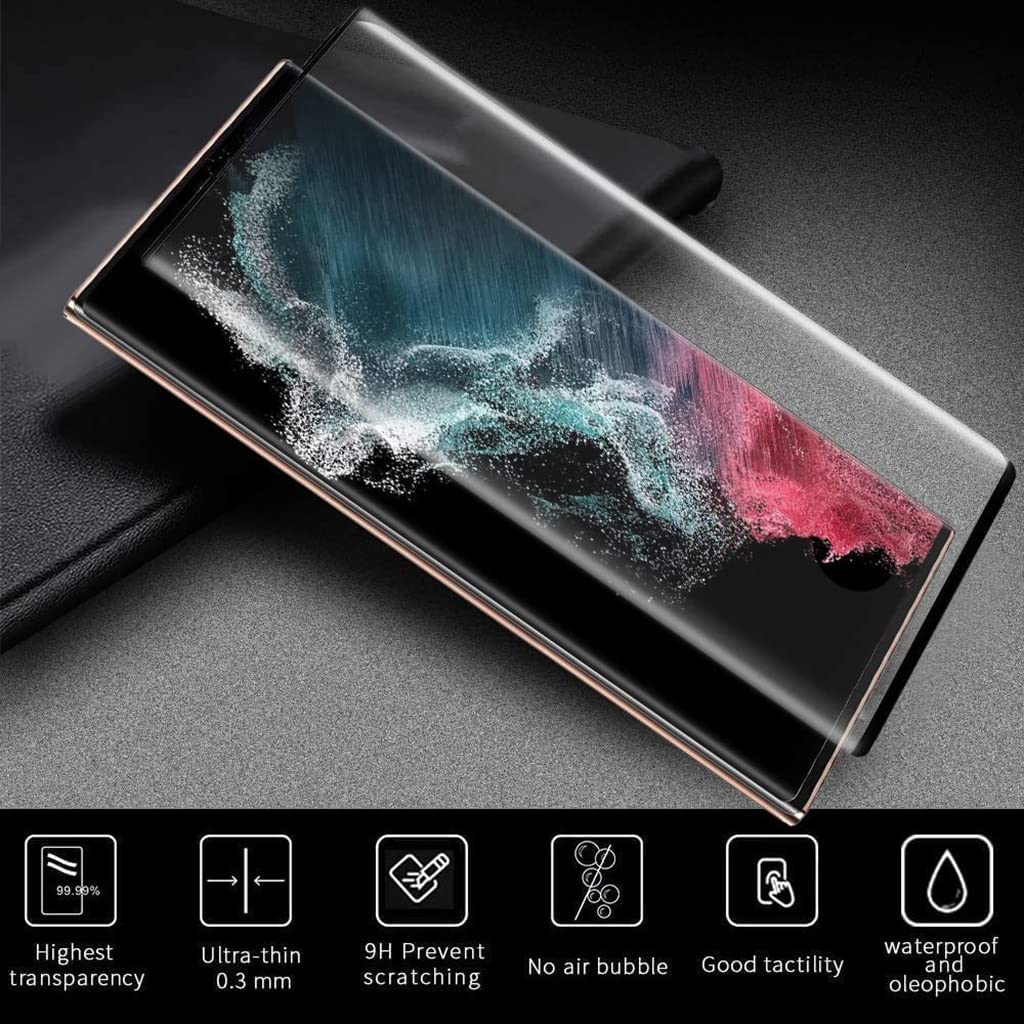 Samsung Galaxy S22 Ultra Full Glue Curved Screen Protector Tempered Glass
