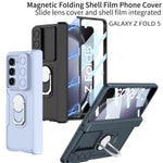 Ultra thin PC Armor Slider with Magnetic Phone Case for Samsung Galaxy Z Fold 5