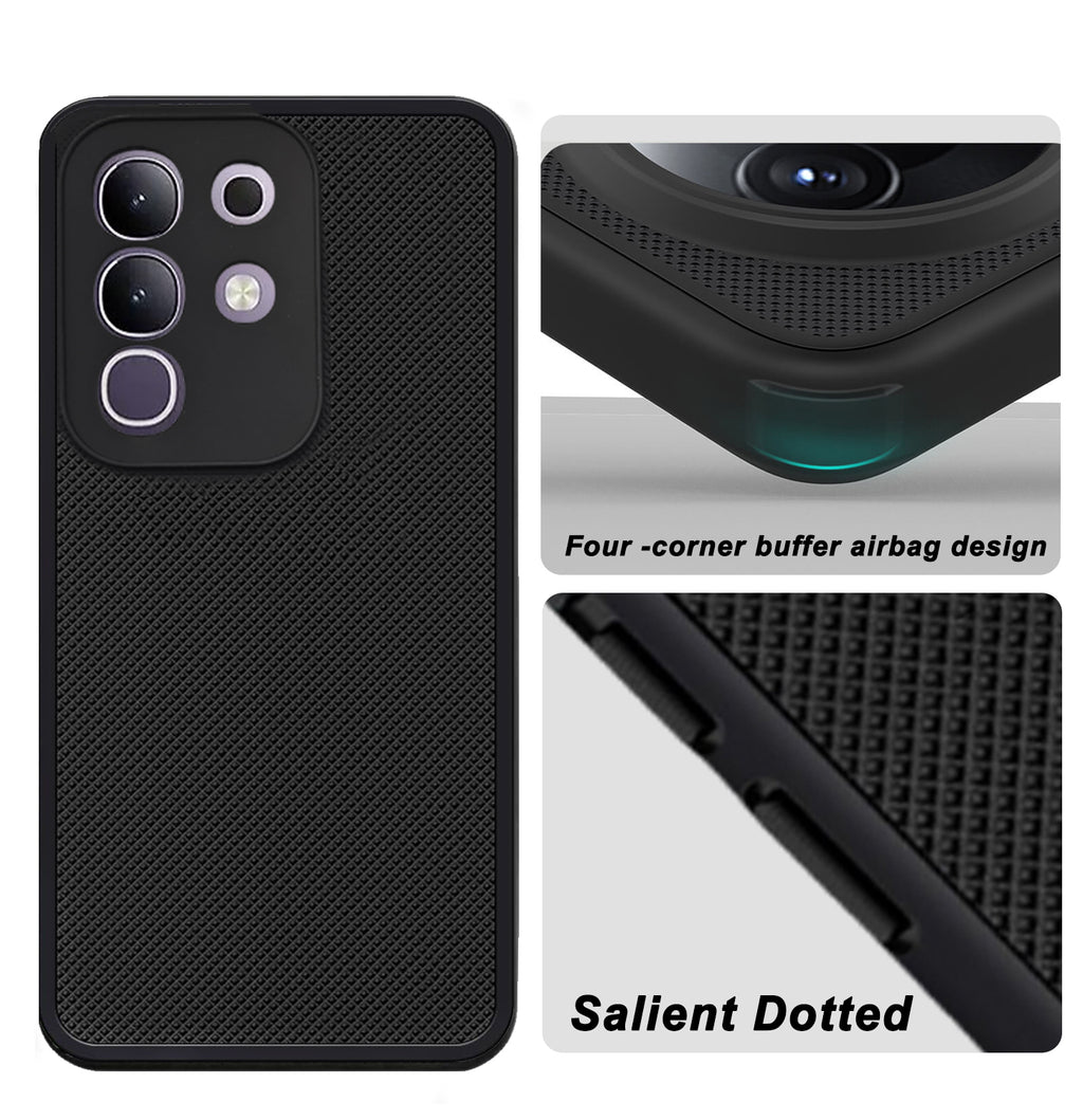 Mobilebies Backcover For iQOO Z10X Super Frosted Shield Case With Salient Dots Case