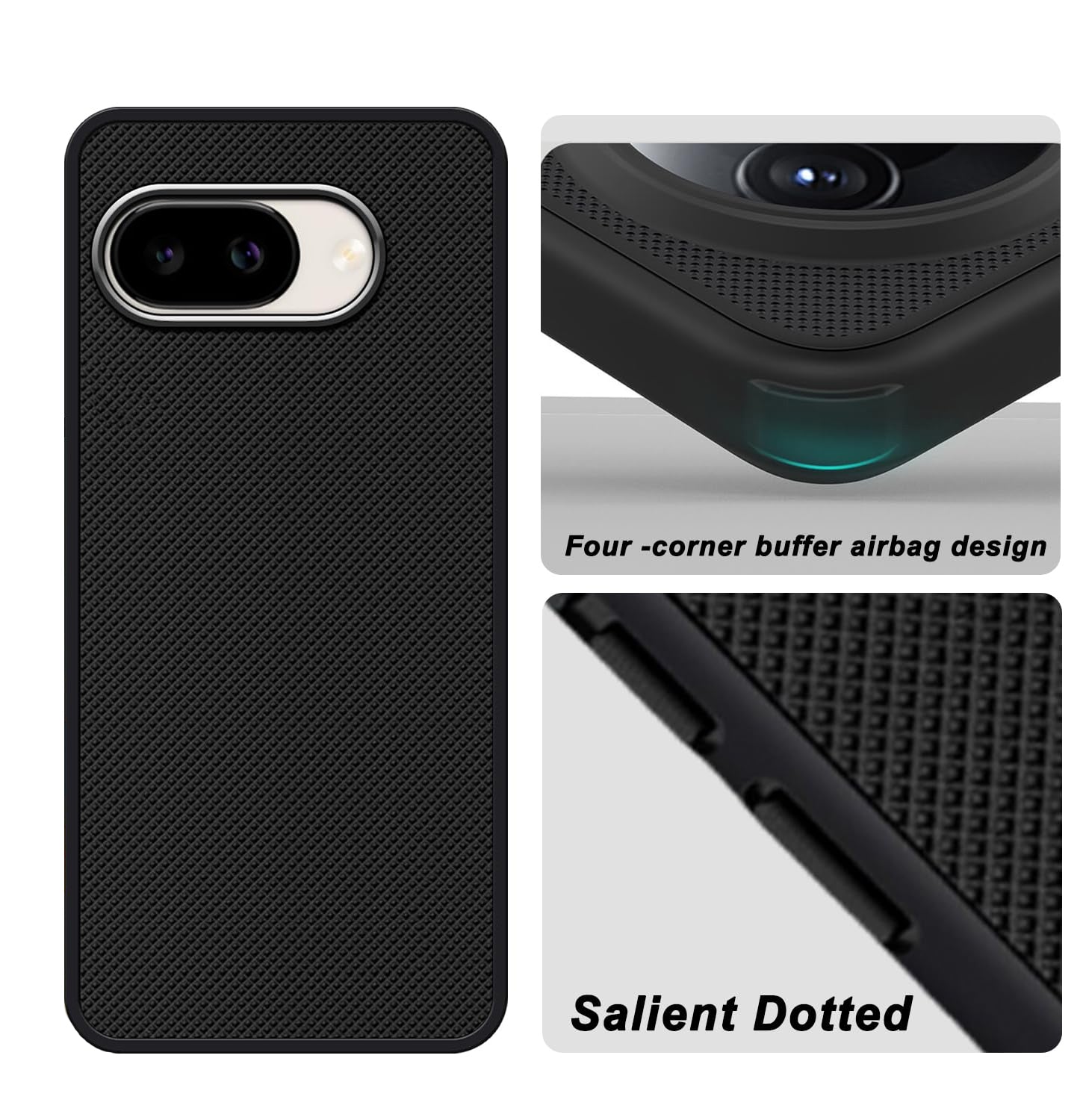Mobilebies Backcover For Google Pixel 9A Super Frosted Shield Case With Salient Dots Case