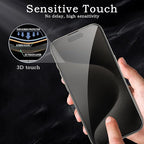 2 Pack Privacy Tempered Glass & 2 Camera protector for IPhone 15 Pro Max Premium Screen Protector Guard & Camera Lenns Protecor