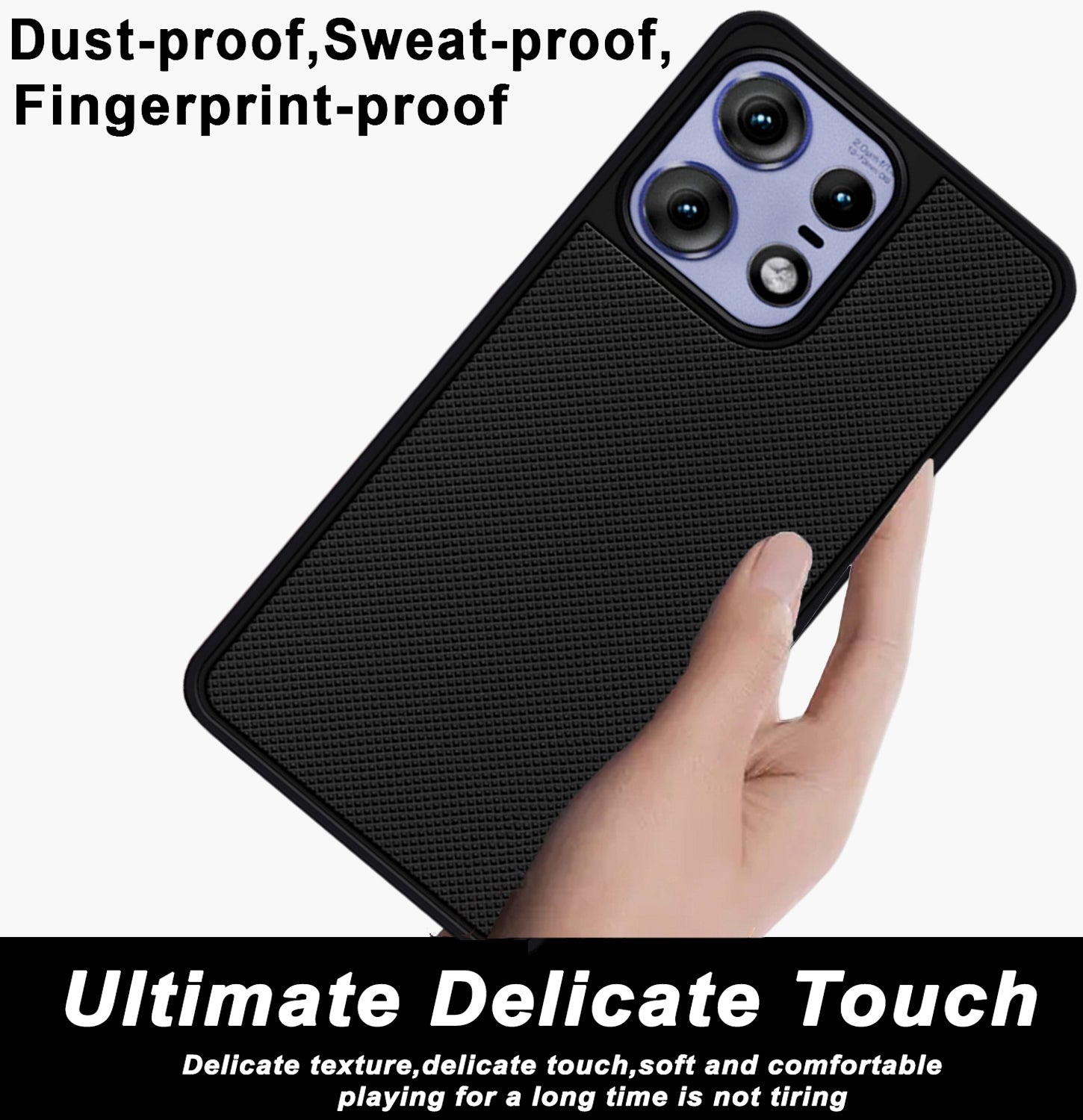 Mobilebies Backcover For Moto Edge 50 Pro Super Frosted Shield Case With Salient Dots Case Secondary image