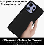 Mobilebies Backcover For Moto Edge 50 Pro Super Frosted Shield Case With Salient Dots Case