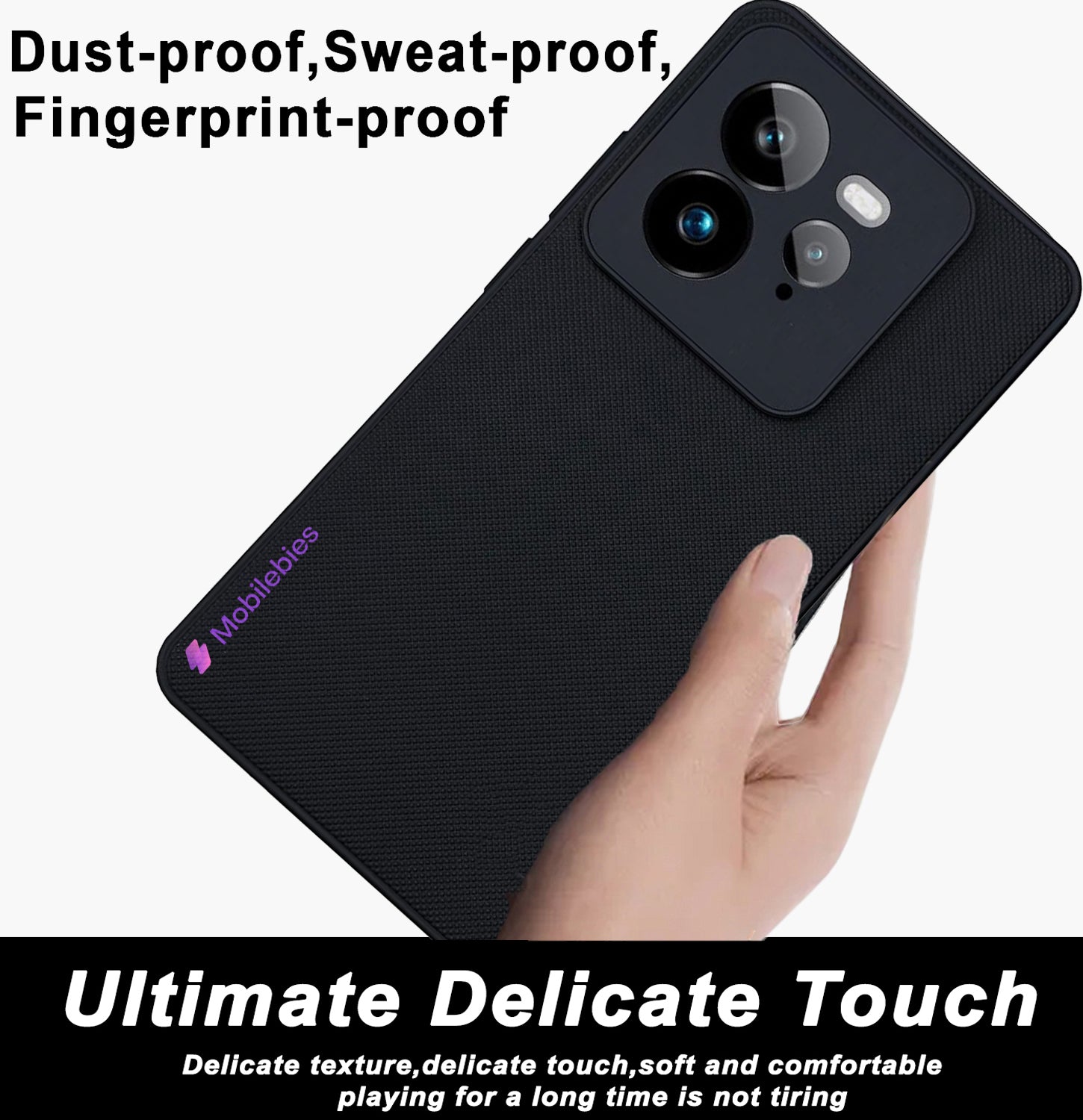 Mobilebies Backcover For Realme GT 7 Pro Super Frosted Shield Case With Salient Dots Case