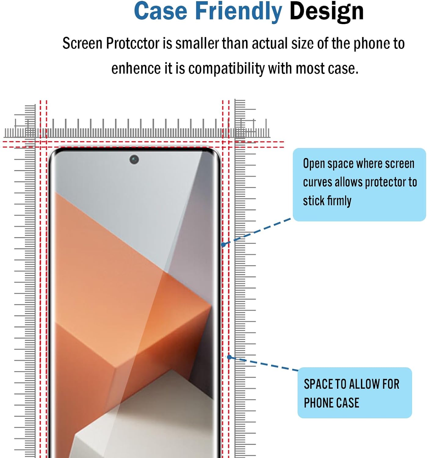 Xiaomi Redmi Note 13 Pro Plus Full Glue Screen Protector Tempered Glass