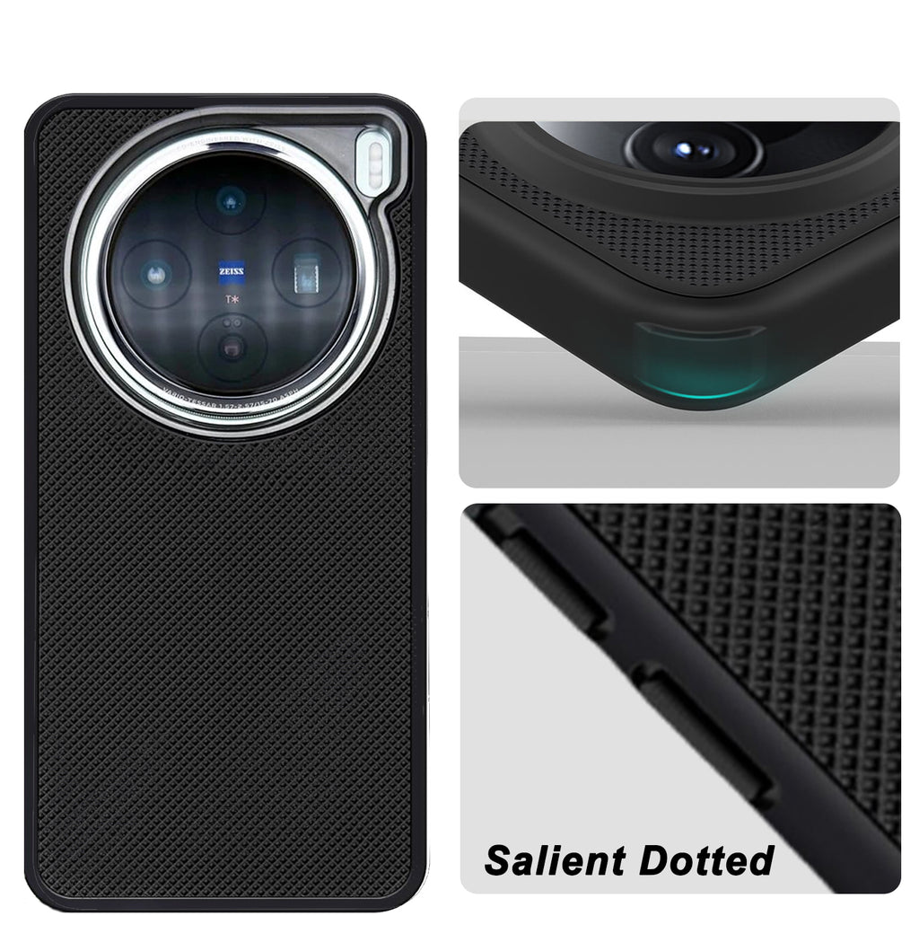 Mobilebies Backcover For Vivo X200 Super Frosted Shield Case With Salient Dots Case
