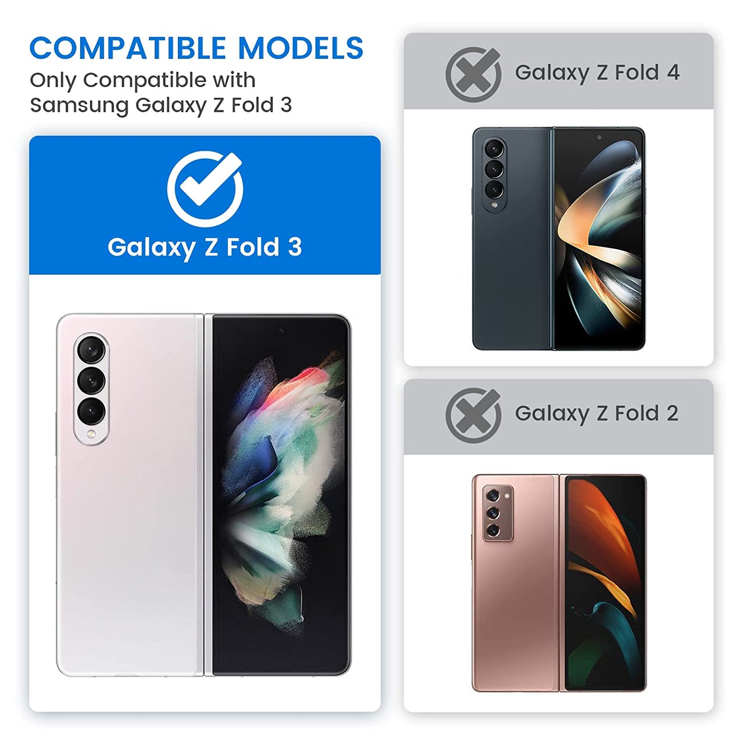 Samsung Z Fold 3 Full Glue Screen Protector Tempered Glass