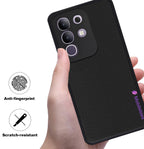 Mobilebies Backcover For Vivo T4X Super Frosted Shield Case With Salient Dots Case