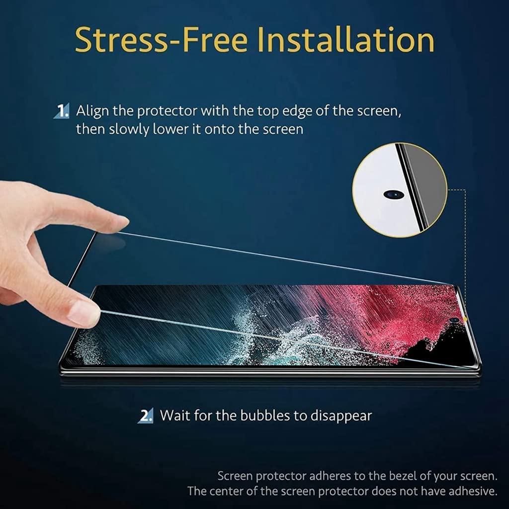 Samsung Galaxy S22 Ultra Full Glue Curved Screen Protector Tempered Glass
