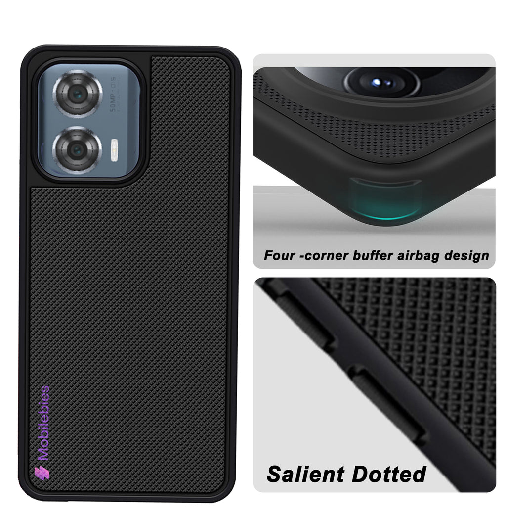 Mobilebies Backcover For Moto Edge 50 Fusion Super Frosted Shield Case With Salient Dots Case